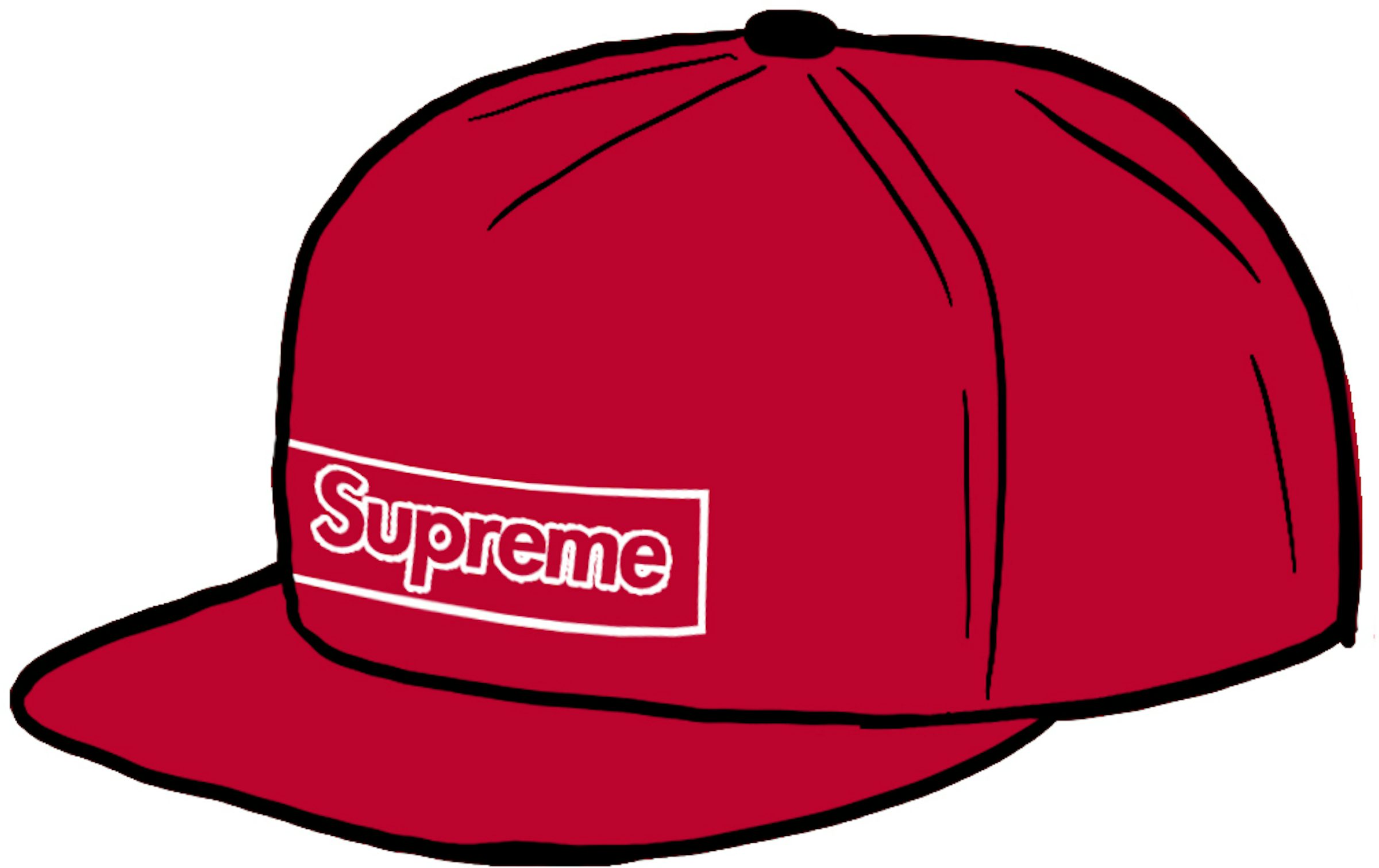 KAWS X Supreme, 'Chalk Logo' (red) (2021)