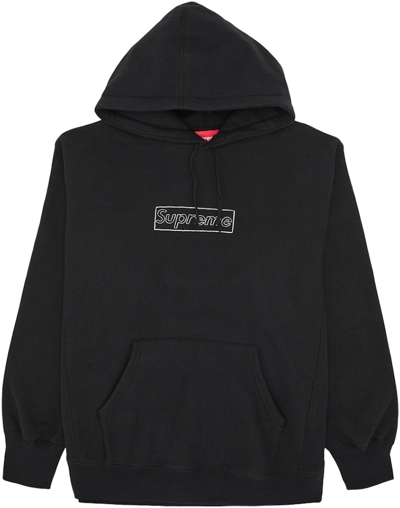 Supreme kaws chalk logo hooded sweatshirt Outlet