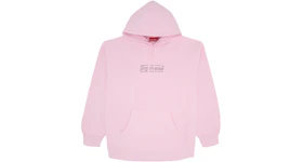 Supreme KAWS Chalk Logo Hooded Sweatshirt Light Pink