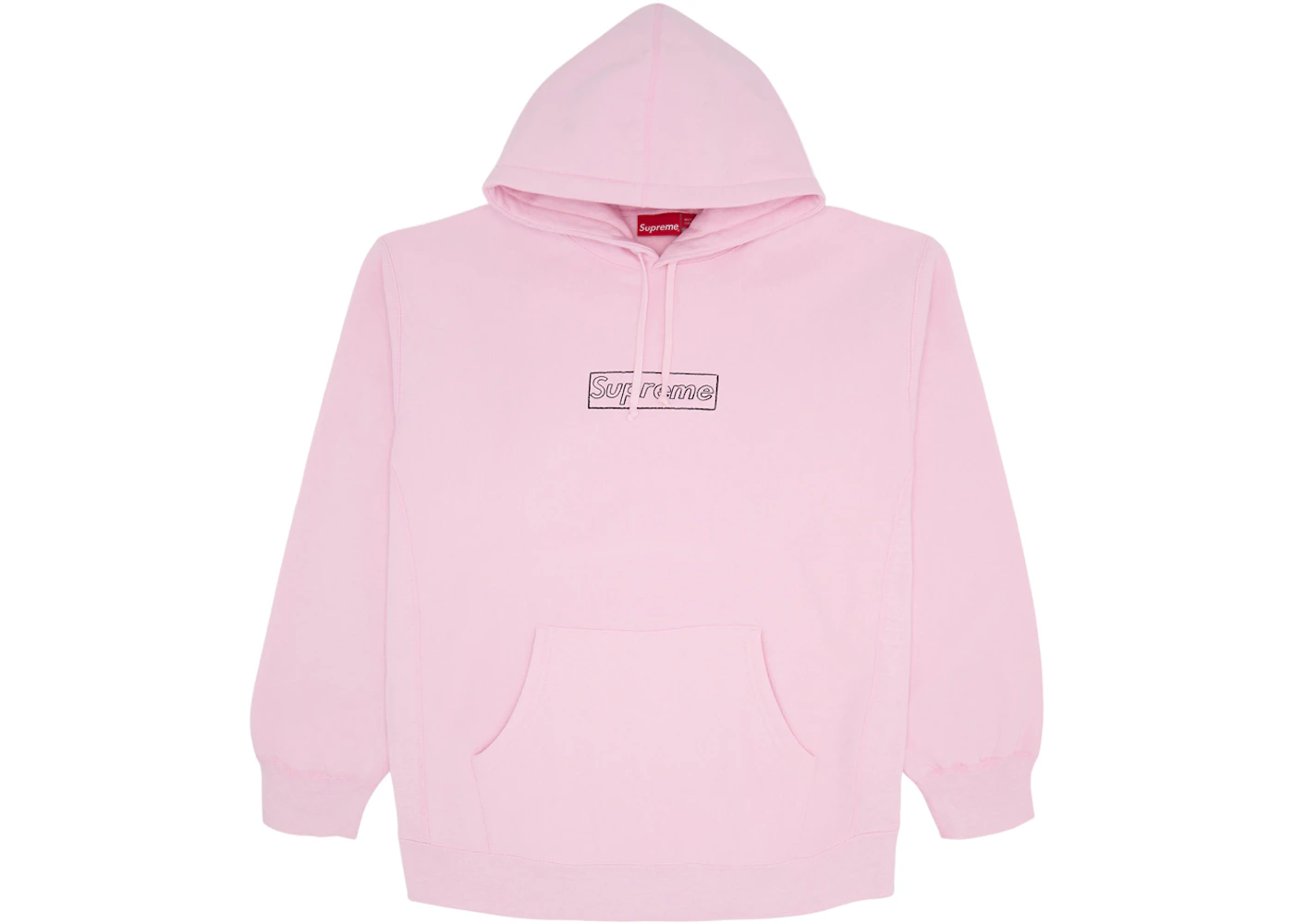 Supreme Kaws Chalk Logo Hooded Sweatshirt Light Pink Ss21 Us Supreme Kaws Chalk Logo Hooded Sweatshirt Light Pink Ss21 Us