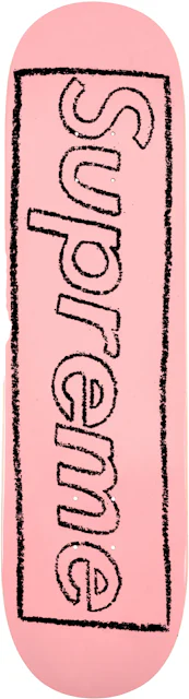 Supreme KAWS Chalk Logo Skateboard Deck Pink - SS21 - US