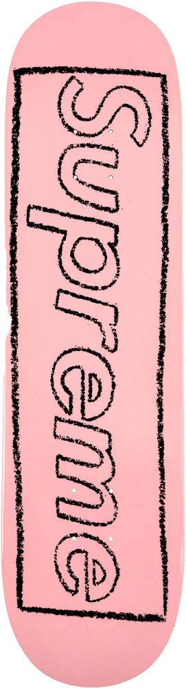 Supreme KAWS Red Chalk Logo Skateboard Deck - Great Gifts Club