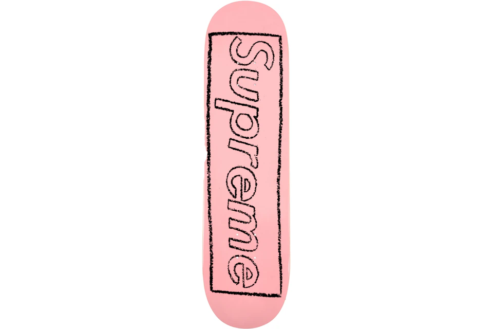 Supreme KAWS Chalk Logo Skateboard Deck Pink - SS21