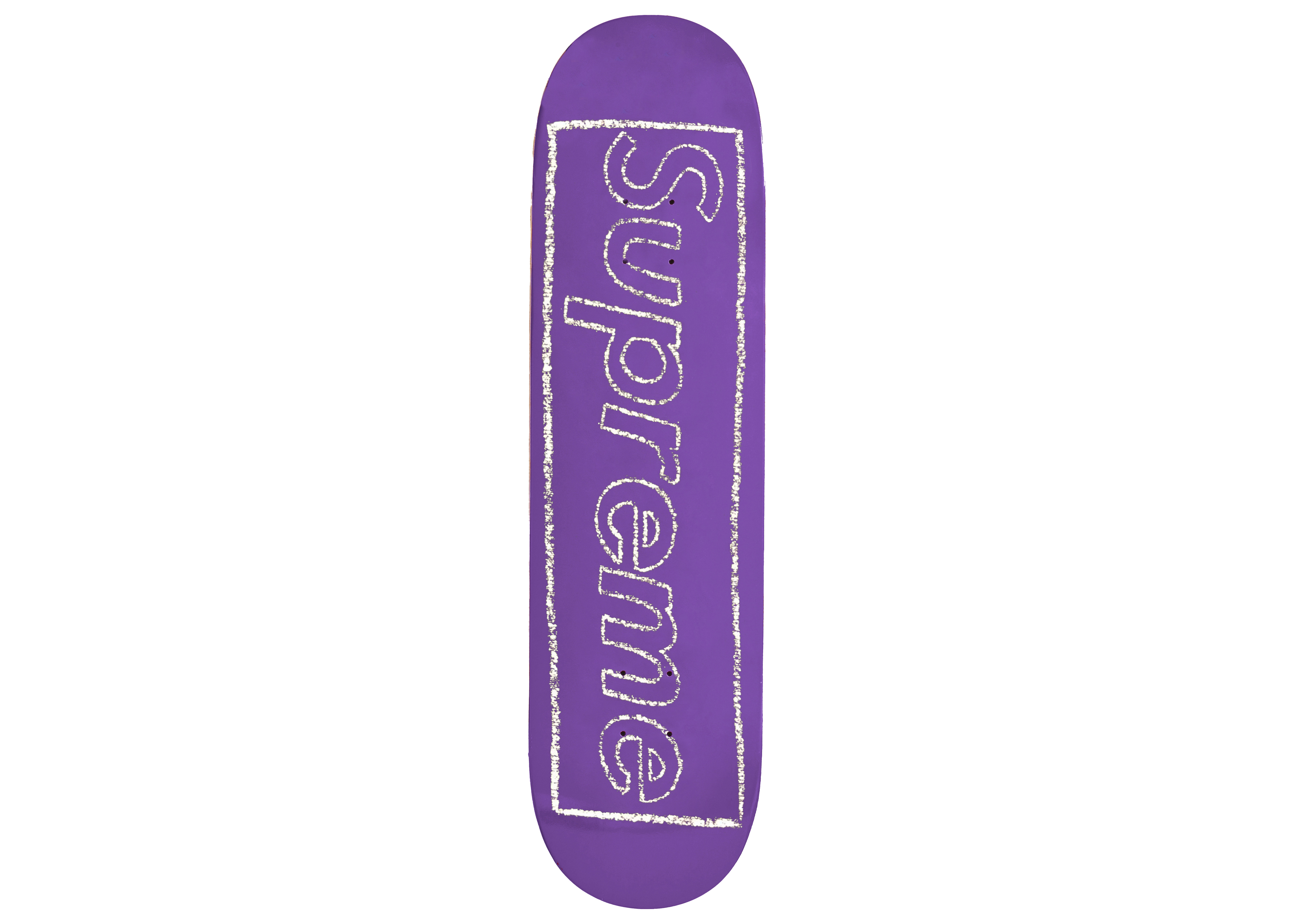 Supreme KAWS Chalk Logo Skateboard Deck Black - SS21 - US