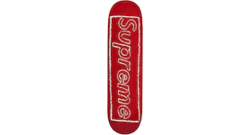 Supreme KAWS Chalk Logo Skateboard Deck Red