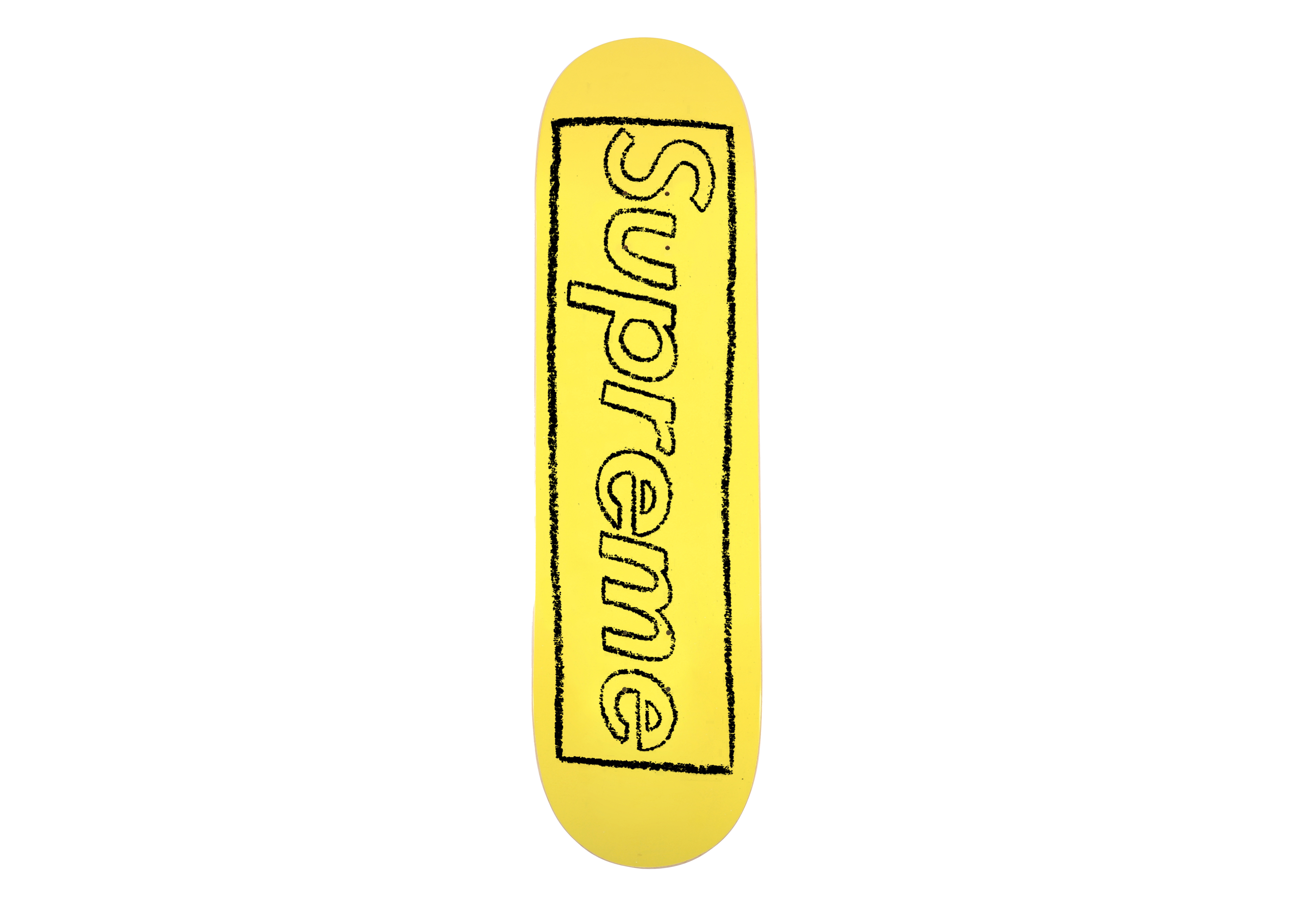 Supreme KAWS Chalk Logo Skateboard  イエロー