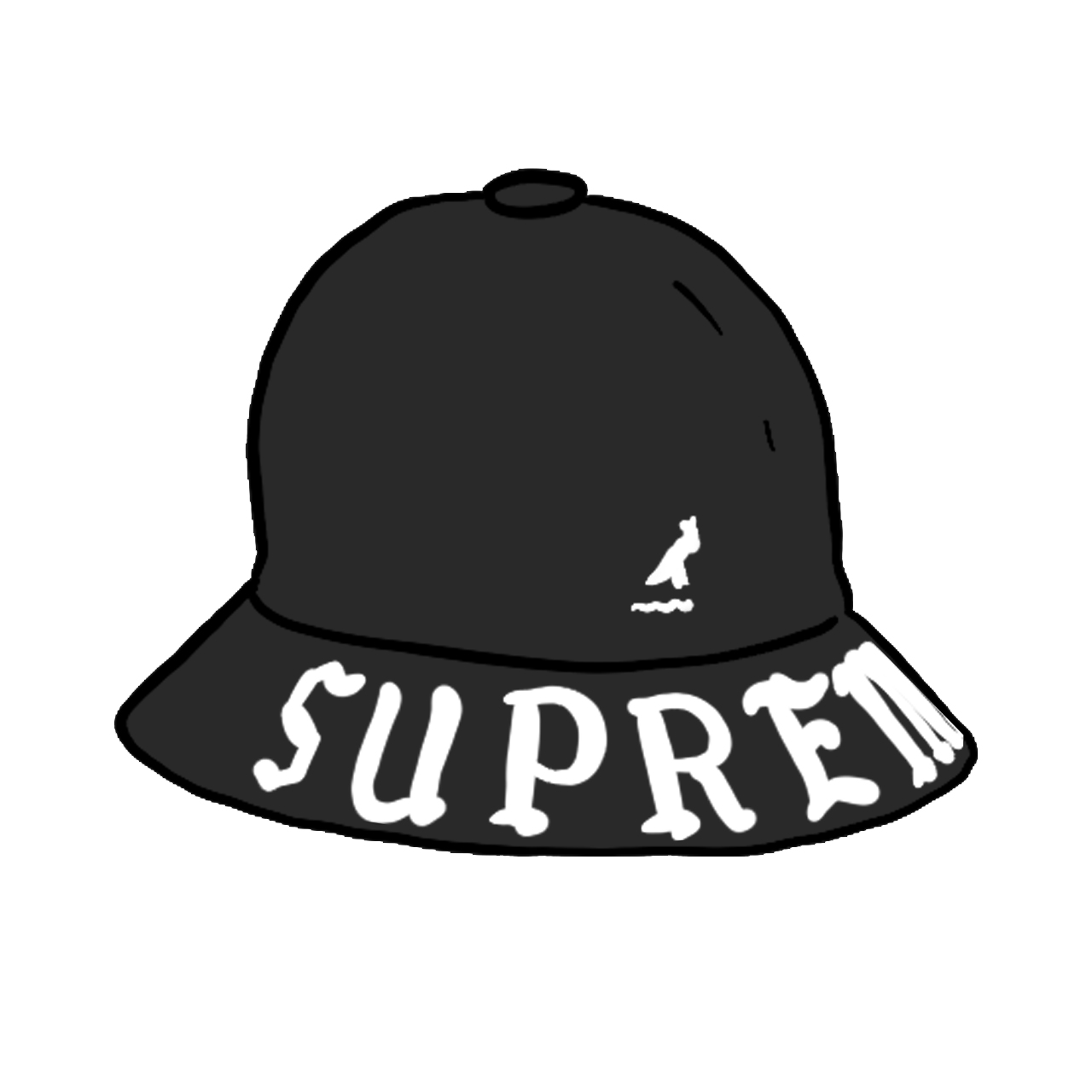 Supreme®/Kangol® Bermuda Casual Hat BLK-