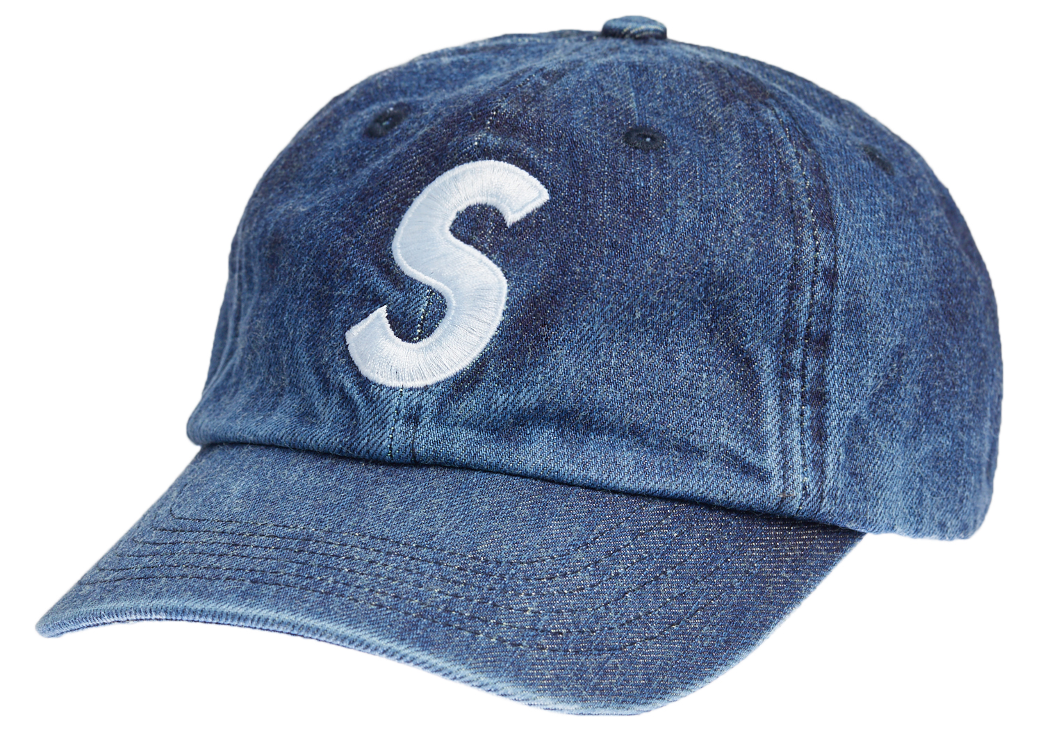 公式サイト店舗 Supreme 6-Panel Logo S Denim Washed キャップ