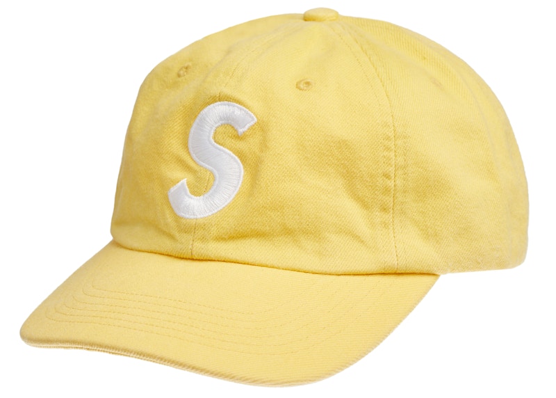 Supreme Kevlar Denim S Logo 6-Panel Yellow