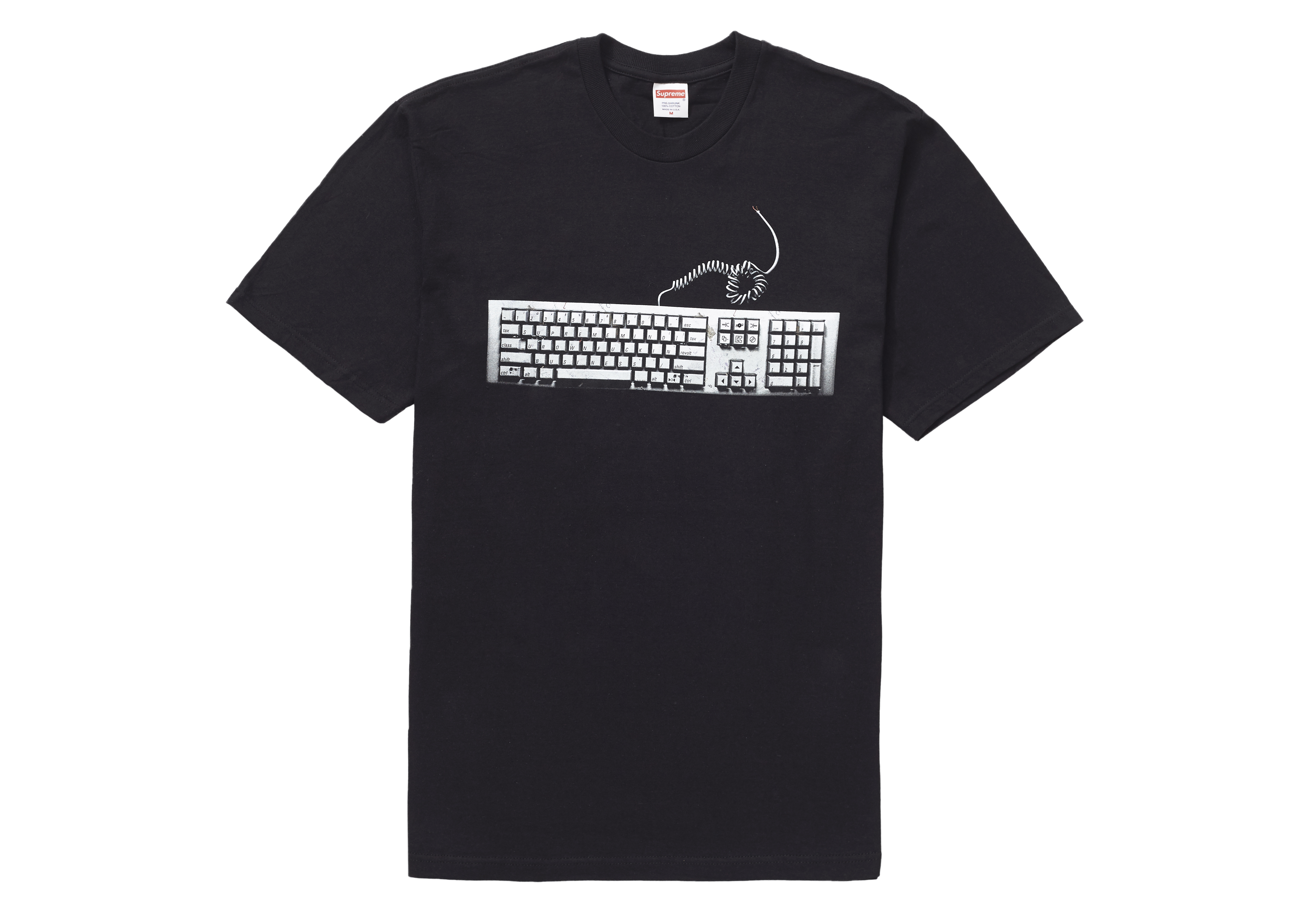 Supreme 2019SS Keyboard Tee シュプリーム キーボードTシャツ 半袖カットソー プリント ホワイト サイズL 【220824】【新古品】【me04】