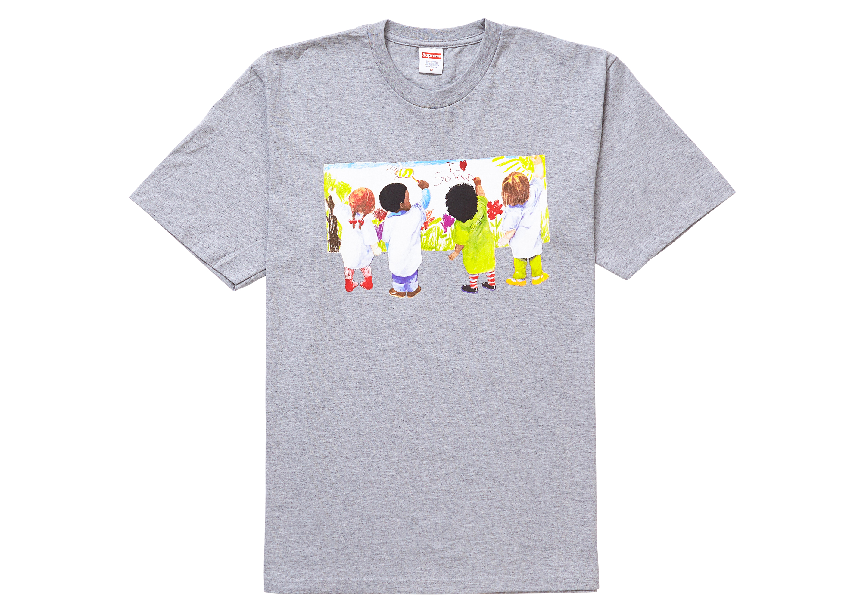 Supreme Middle Finger to the World Tee Heather Grey