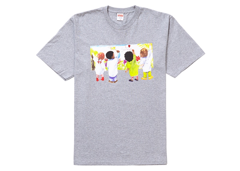 Supreme Middle Finger to the World Tee Heather Grey