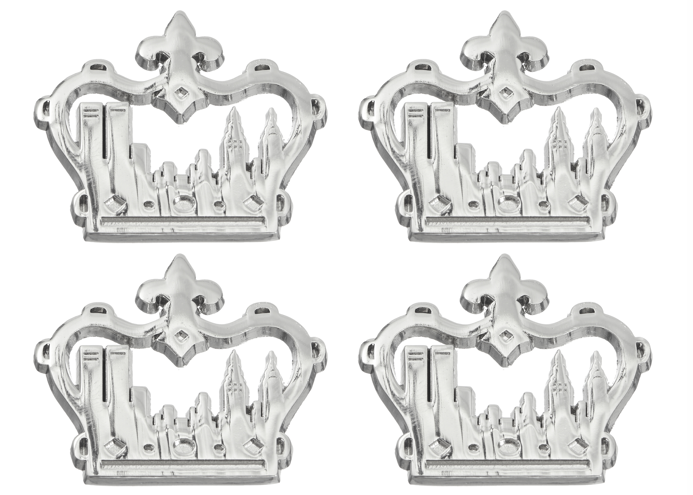 Supreme King of New York Pin (Set of 4) Silver