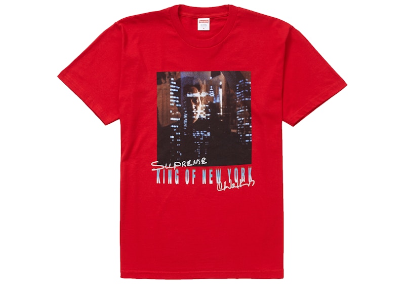 Supreme King of New York Tee Red Men's - SS19 - US