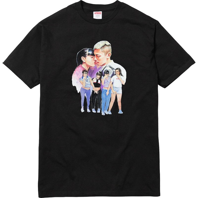 Supreme Kiss Tee Black メンズ - FW17 - JP