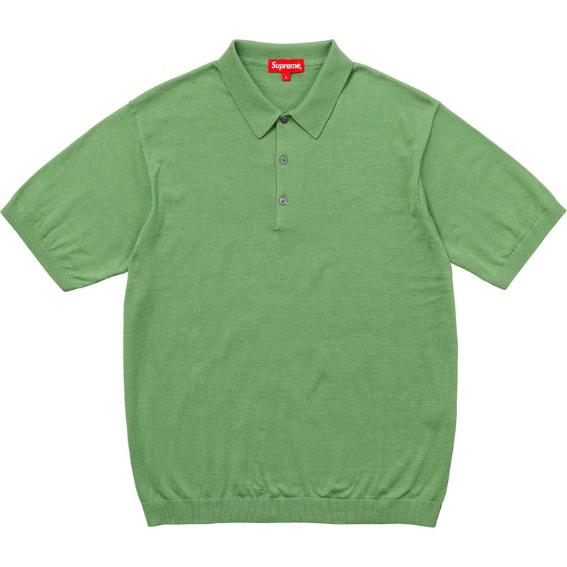 Supreme Knit Polo Green - SS18 Men's - US