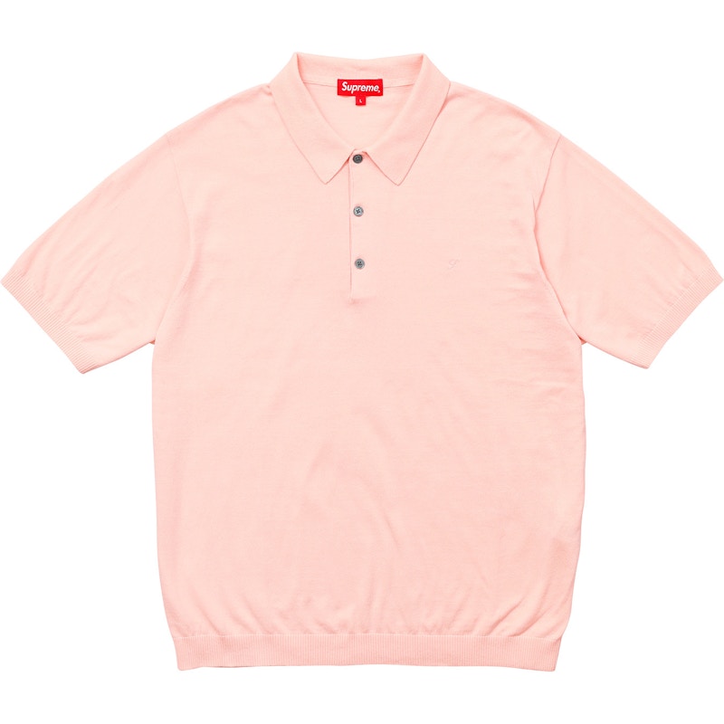 Supreme Knit Polo Peach Men's - SS18 - US