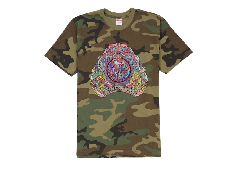 Supreme Knot Tee Woodland Camo Men's - SS19 - US