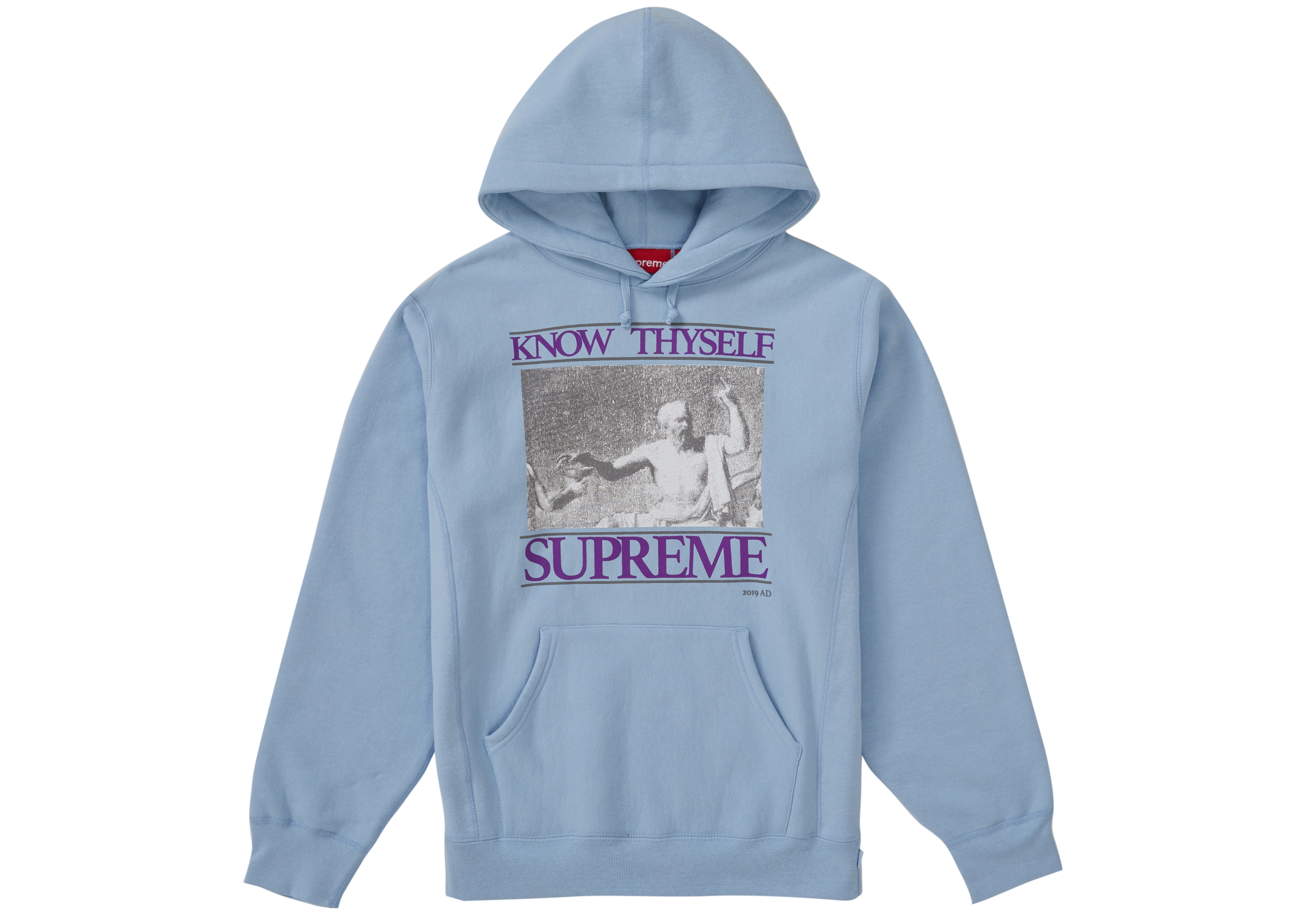 Supreme Know Thyself Hooded Sweatshirt Light Blue