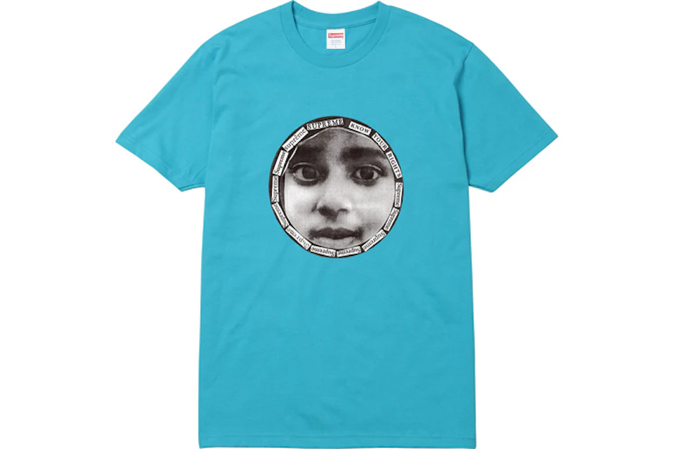 Supreme Know Your Rights Tee Teal