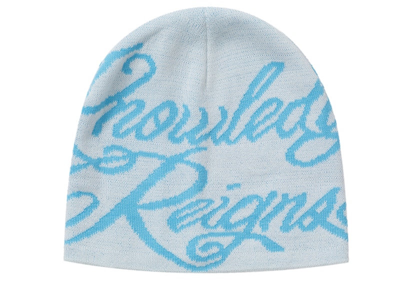 シュプリーム　Knowledge Reigns Beanie　白