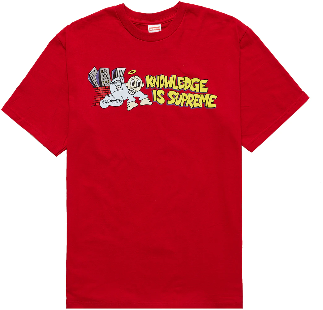 Supreme Knowledge Tee Red Men's - SS22 - US