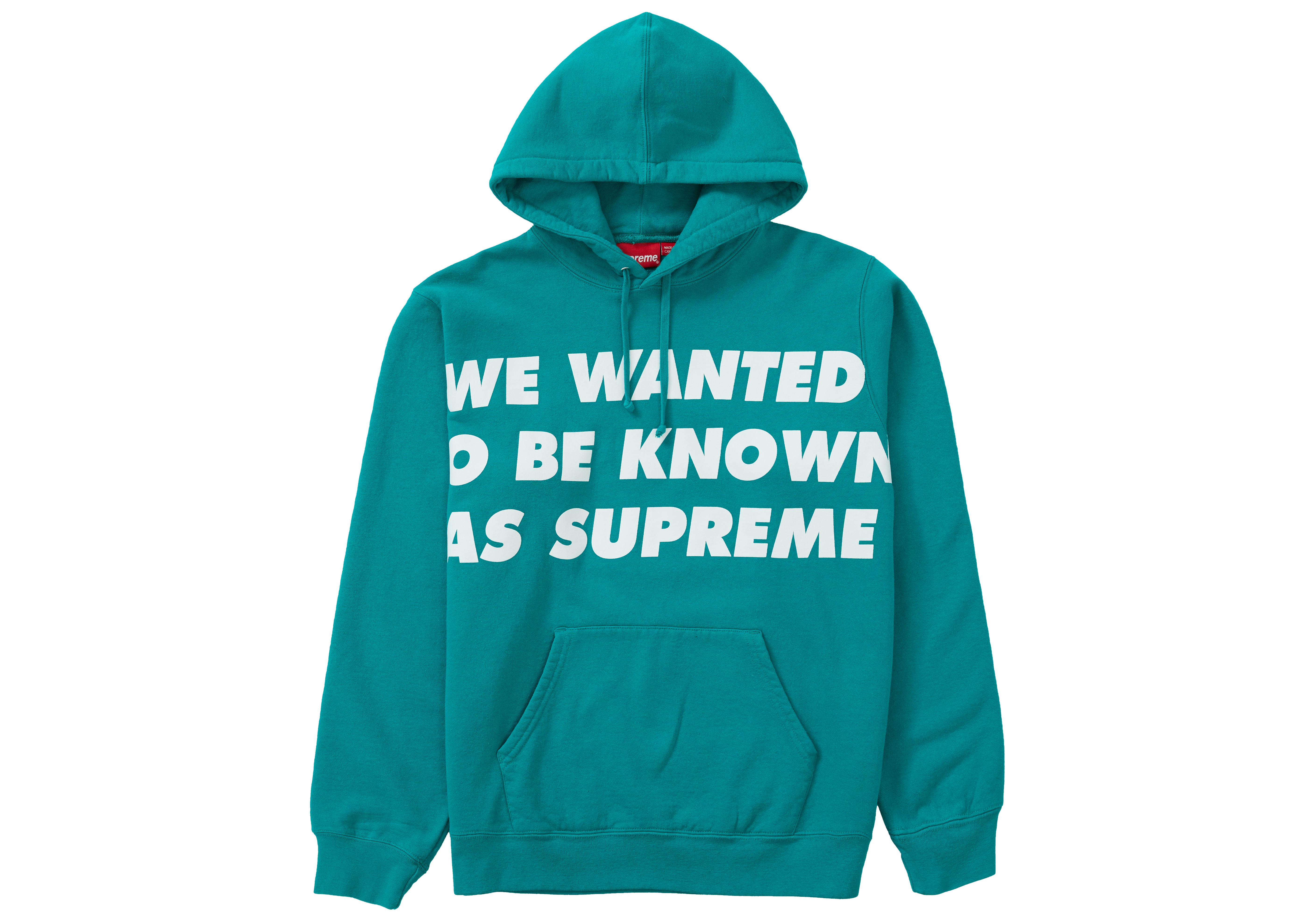 Supreme Known As Hooded Sweatshirt Dark Aqua