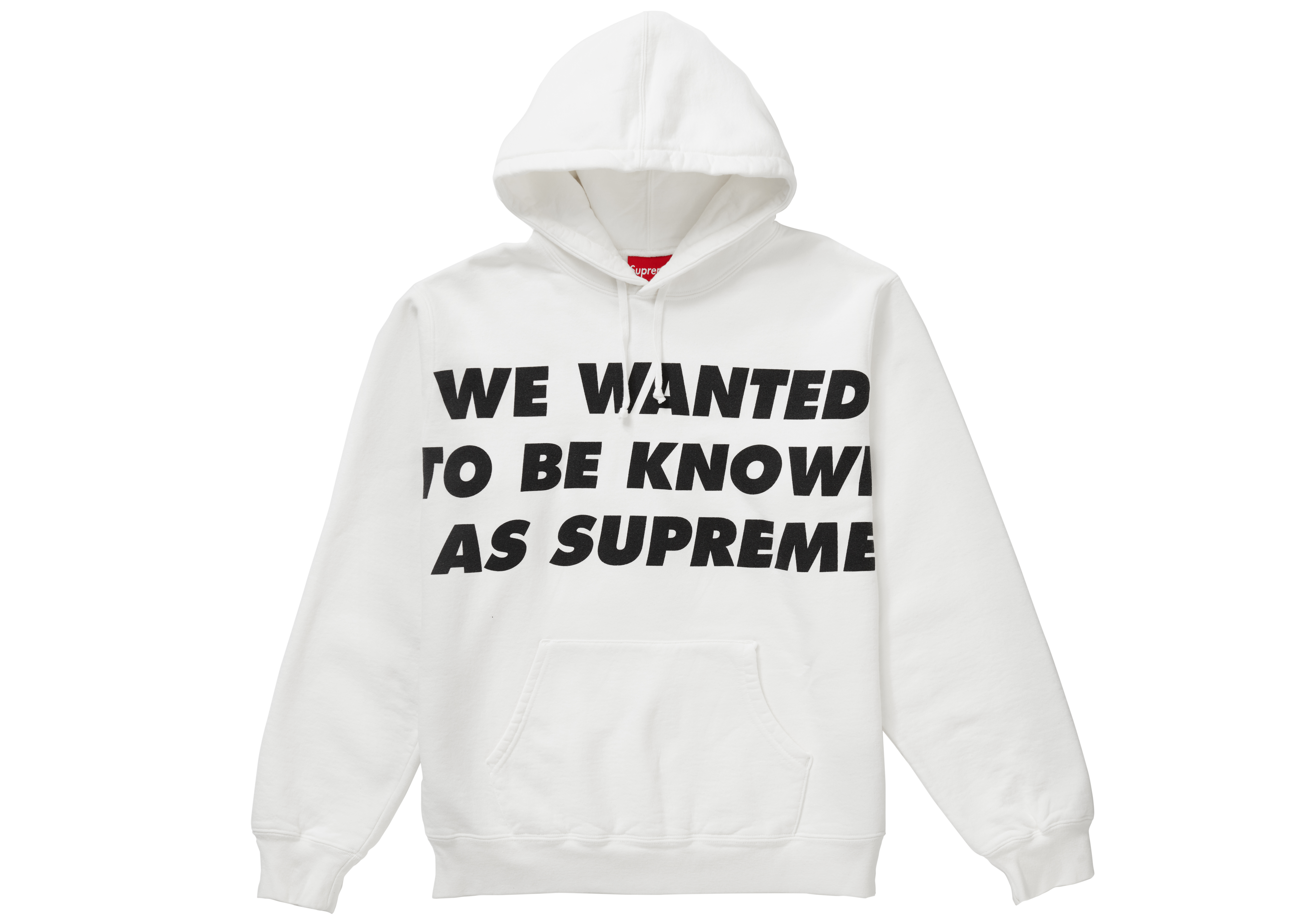 Supreme Known As Hooded Sweatshirt White