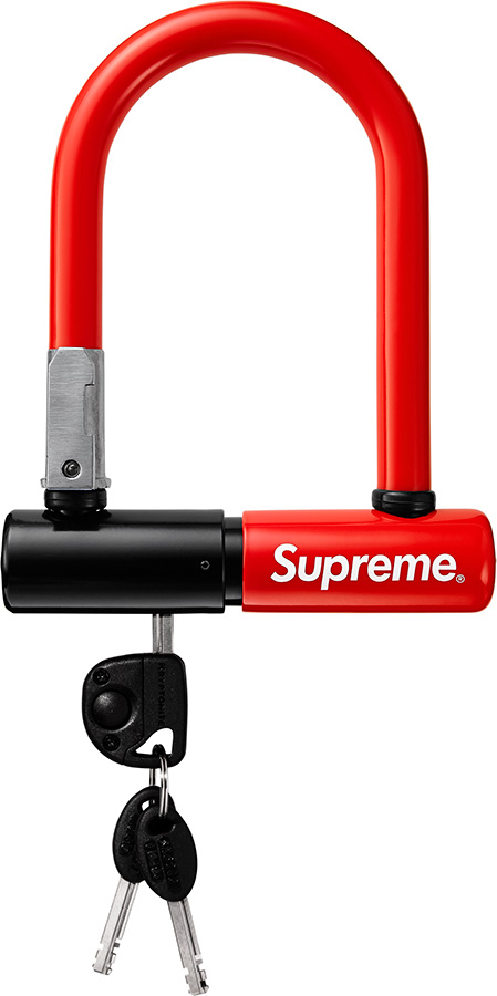 Supreme Kryptonite Evolution Mini 5 Bicycle Lock U Lock Red