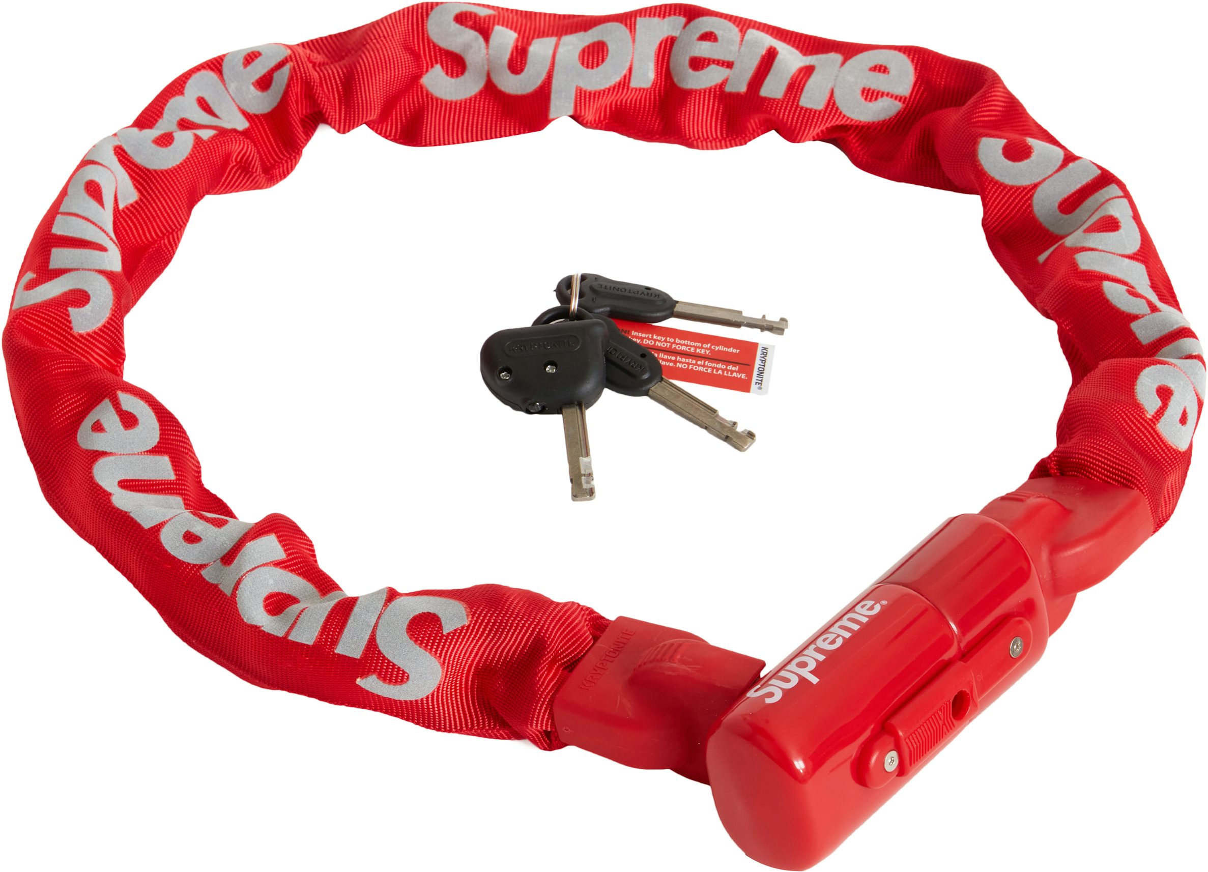 Supreme Kryptonite Integrated Chain Lock Red - SS21 - US