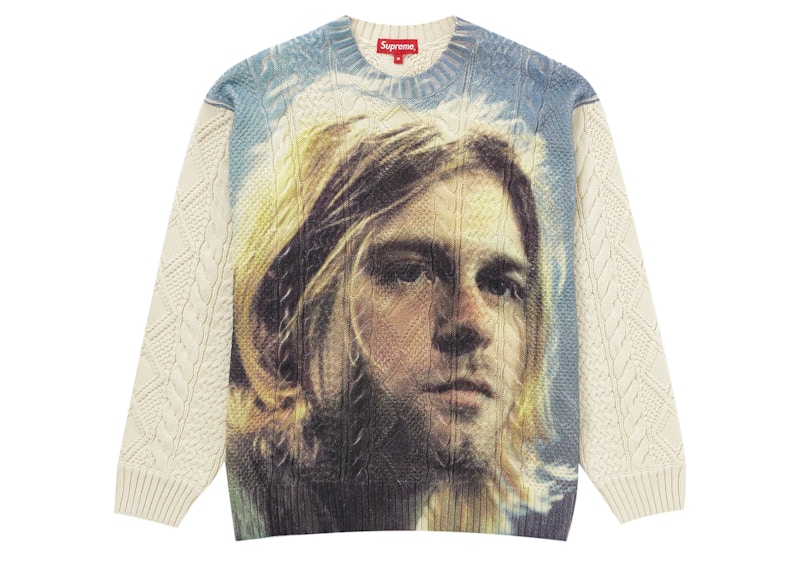 Supreme Kurt Cobain Sweater White Men's - SS23 - US