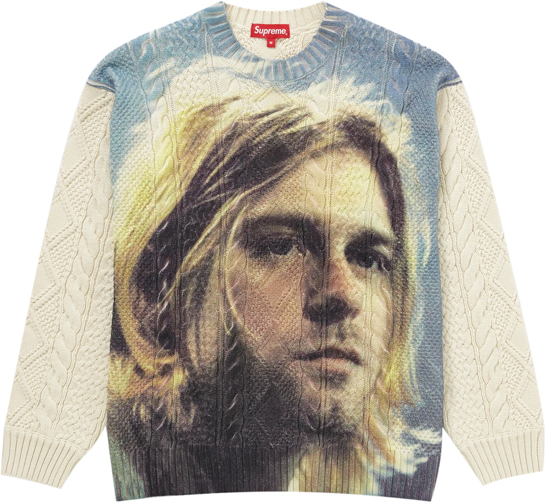 Supreme Kurt Cobain Sweater White Men's - SS23 - GB