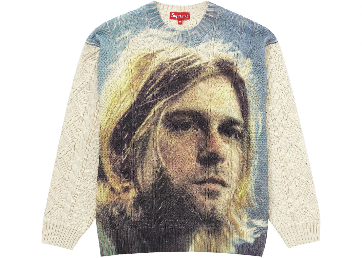 Supreme Kurt Cobain Sweater White Men's - SS23 - GB