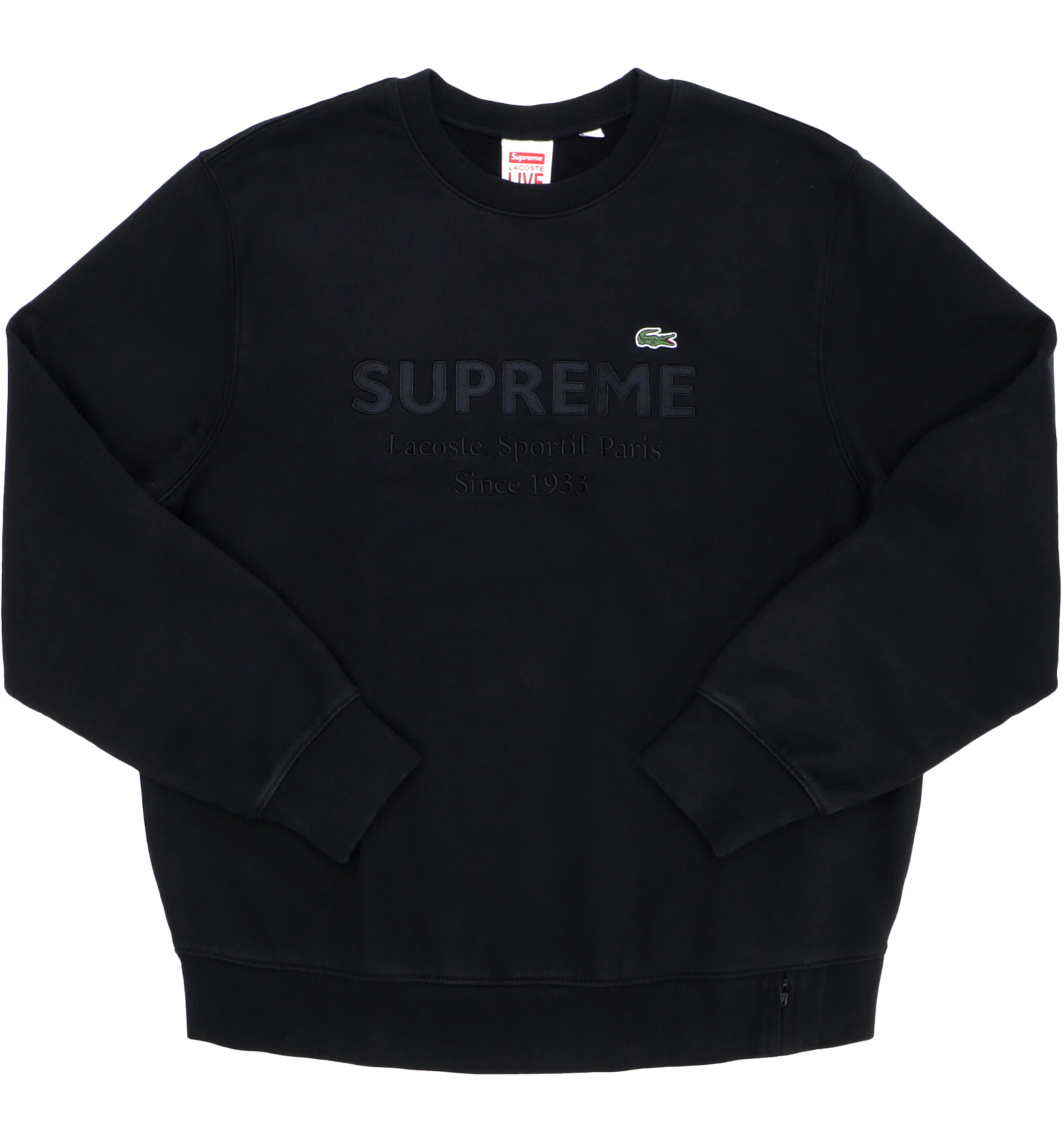 Lacoste x supreme crewneck Clearance