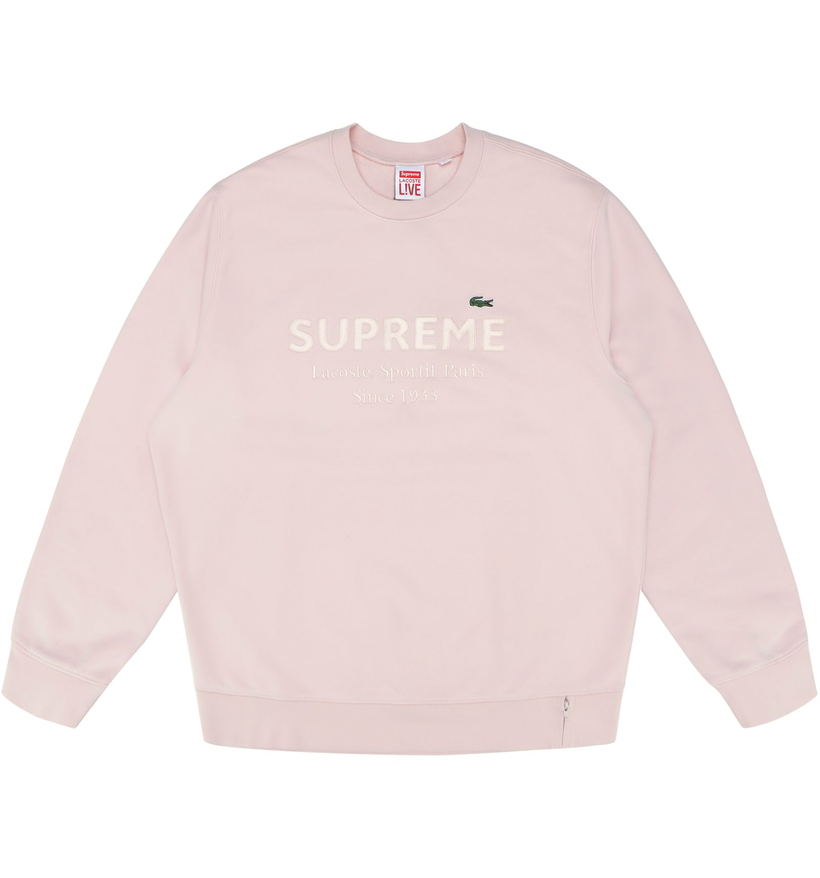 Supreme x lacoste crewneck Clearance