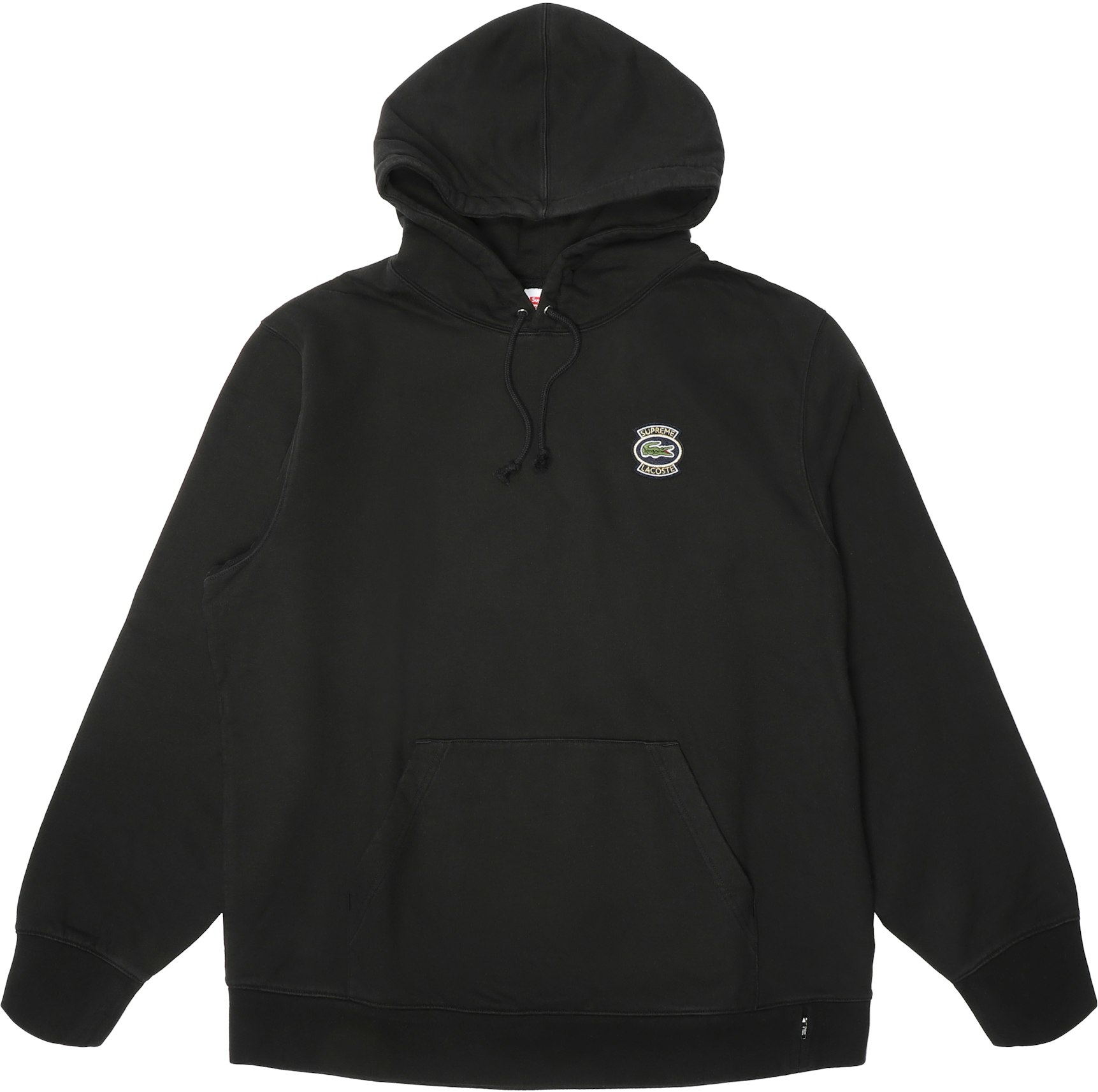 Supreme LACOSTE Hooded Sweatshirt Black - SS18 Men's US