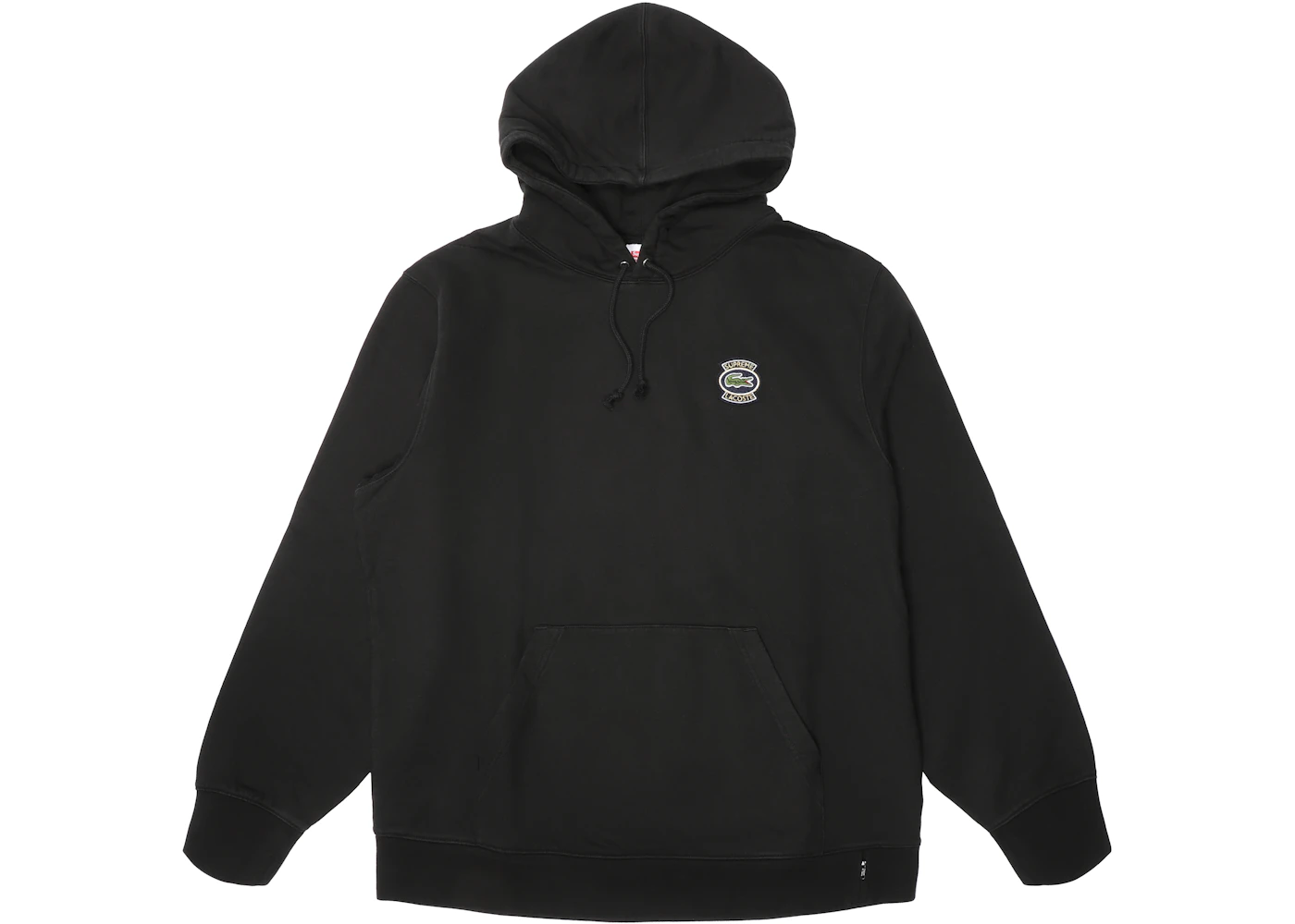 Supreme LACOSTE Hooded Sweatshirt Black Men's SS18 US