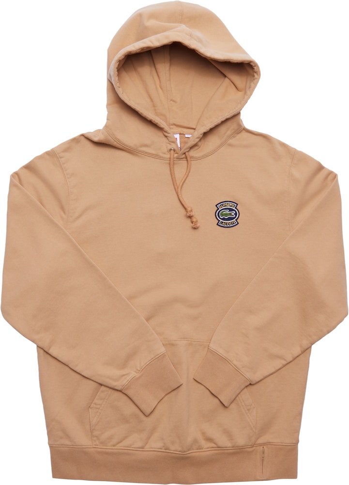 Supreme LACOSTE Hooded Light Brown - SS18