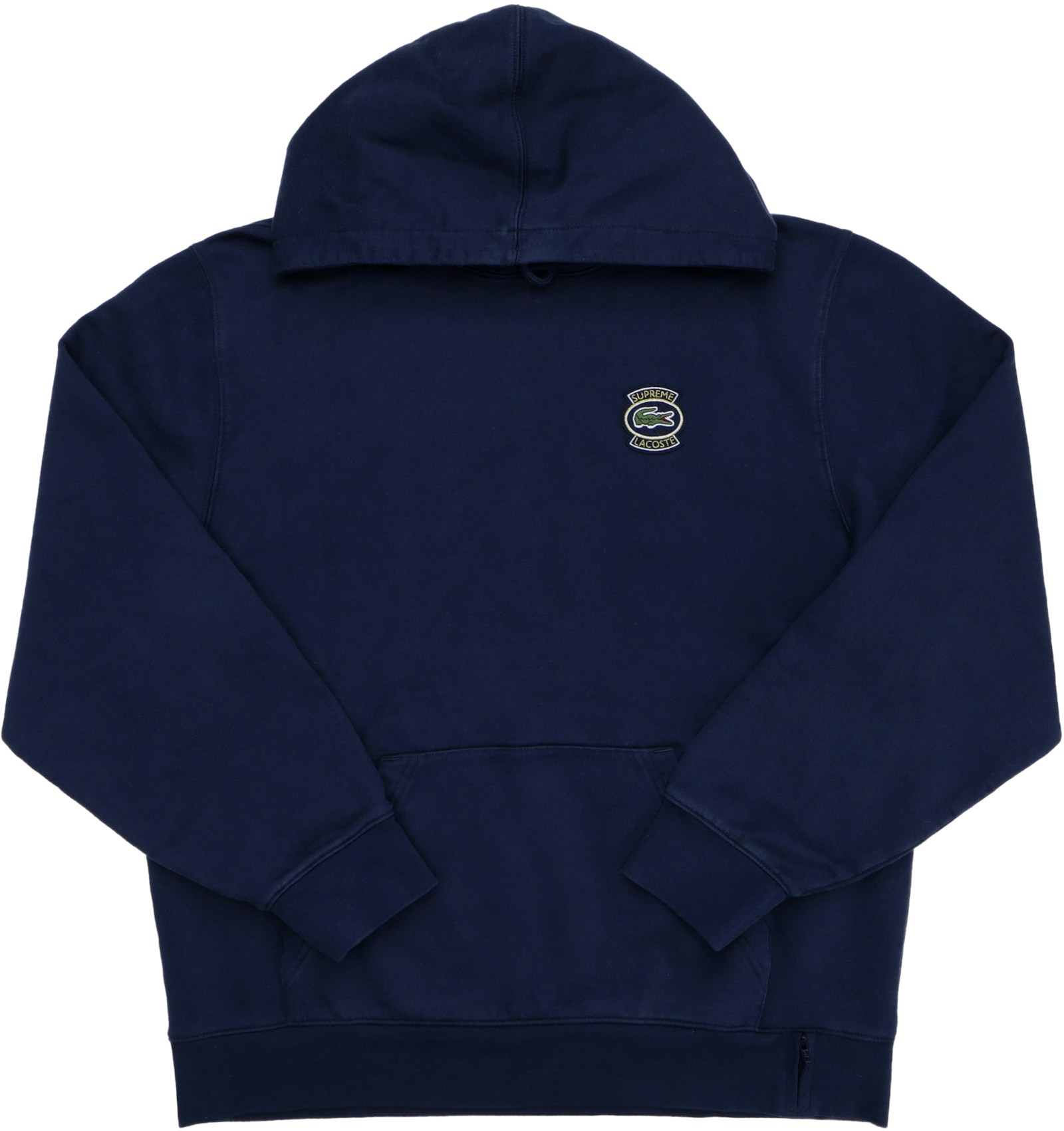 Supreme LACOSTE Hooded Sweatshirt Navy - SS18