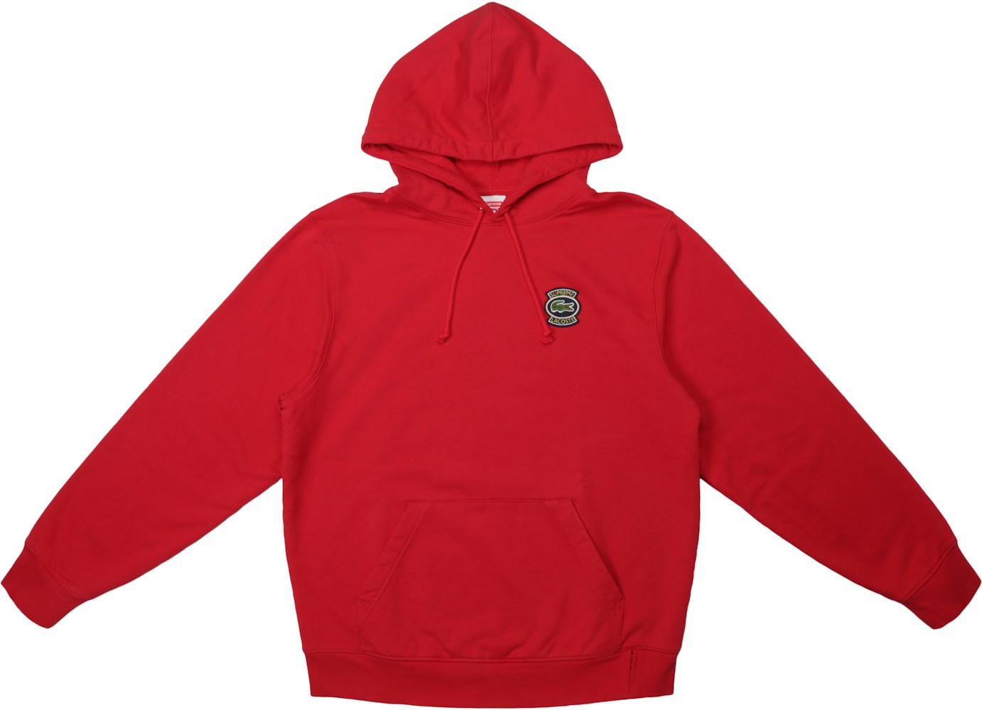 Sandet chance Investere Supreme LACOSTE Hooded Sweatshirt Red - SS18
