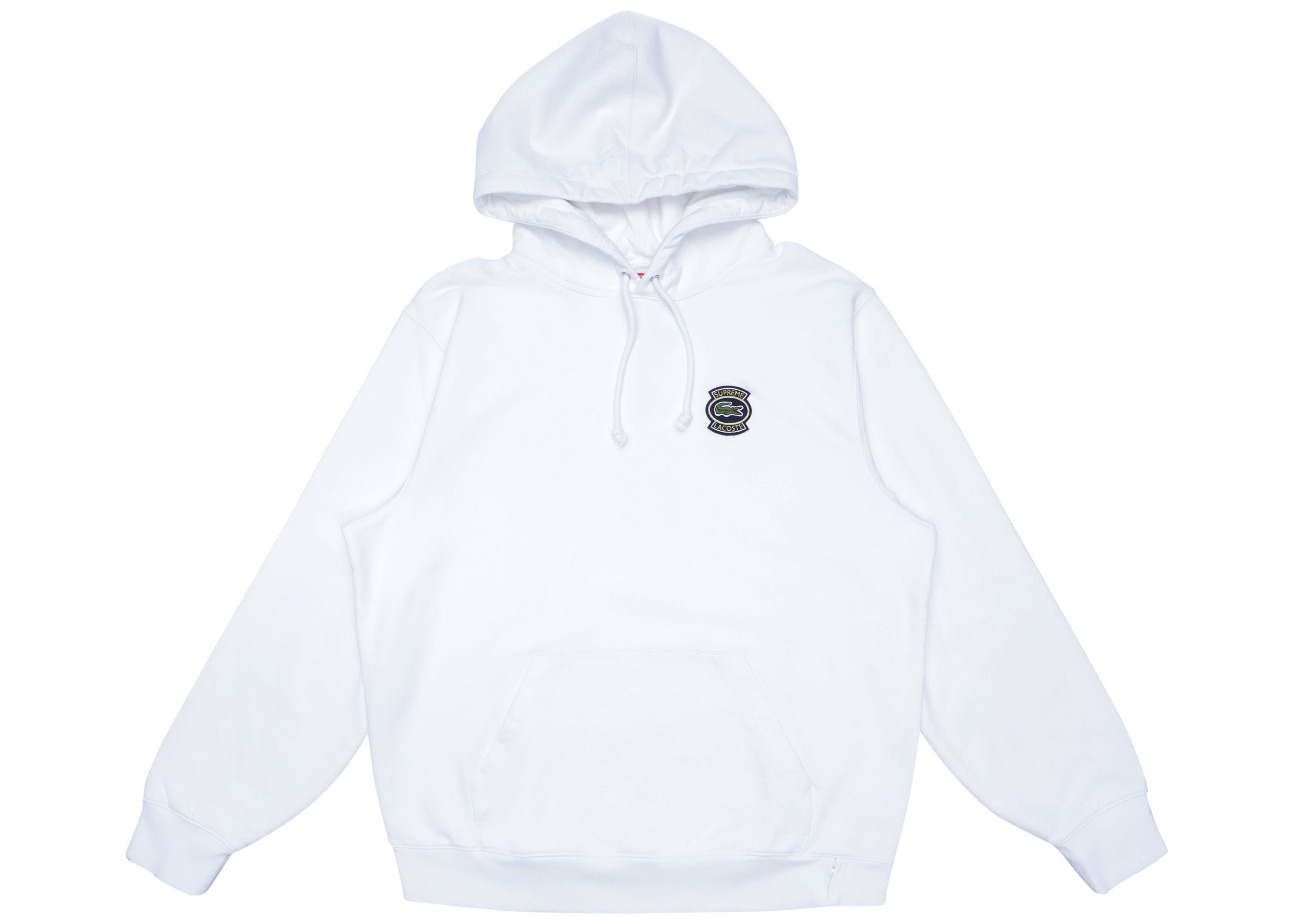 Supreme LACOSTE Hooded Sweatshirt White メンズ - SS18 - JP