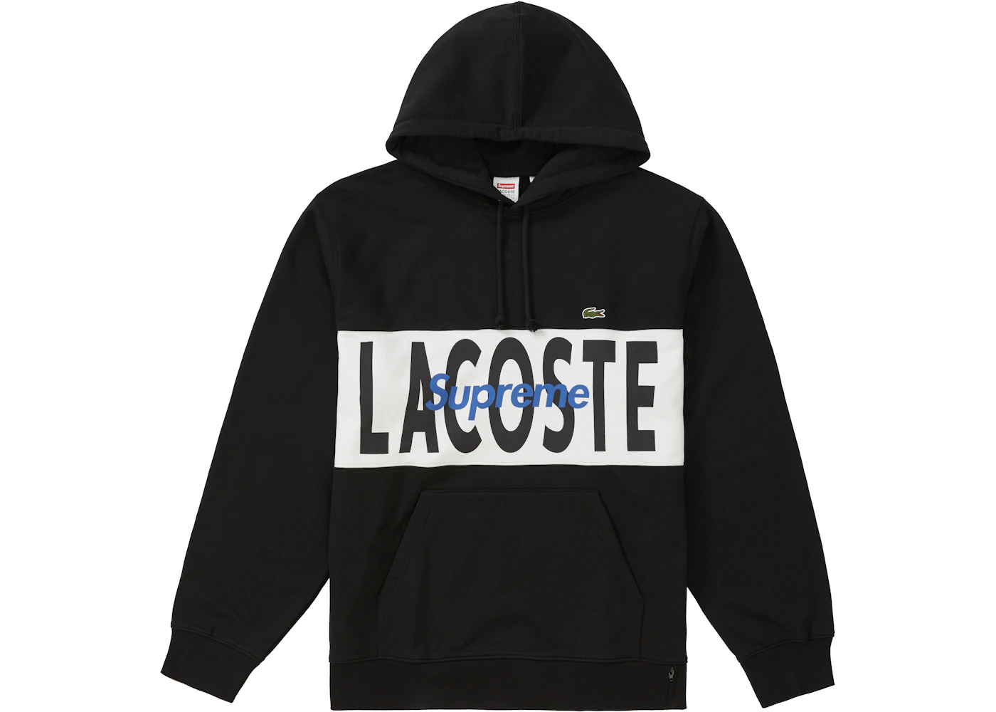 Supreme Lacoste Sweater Price Supreme LACOSTE Logo Panel Hooded