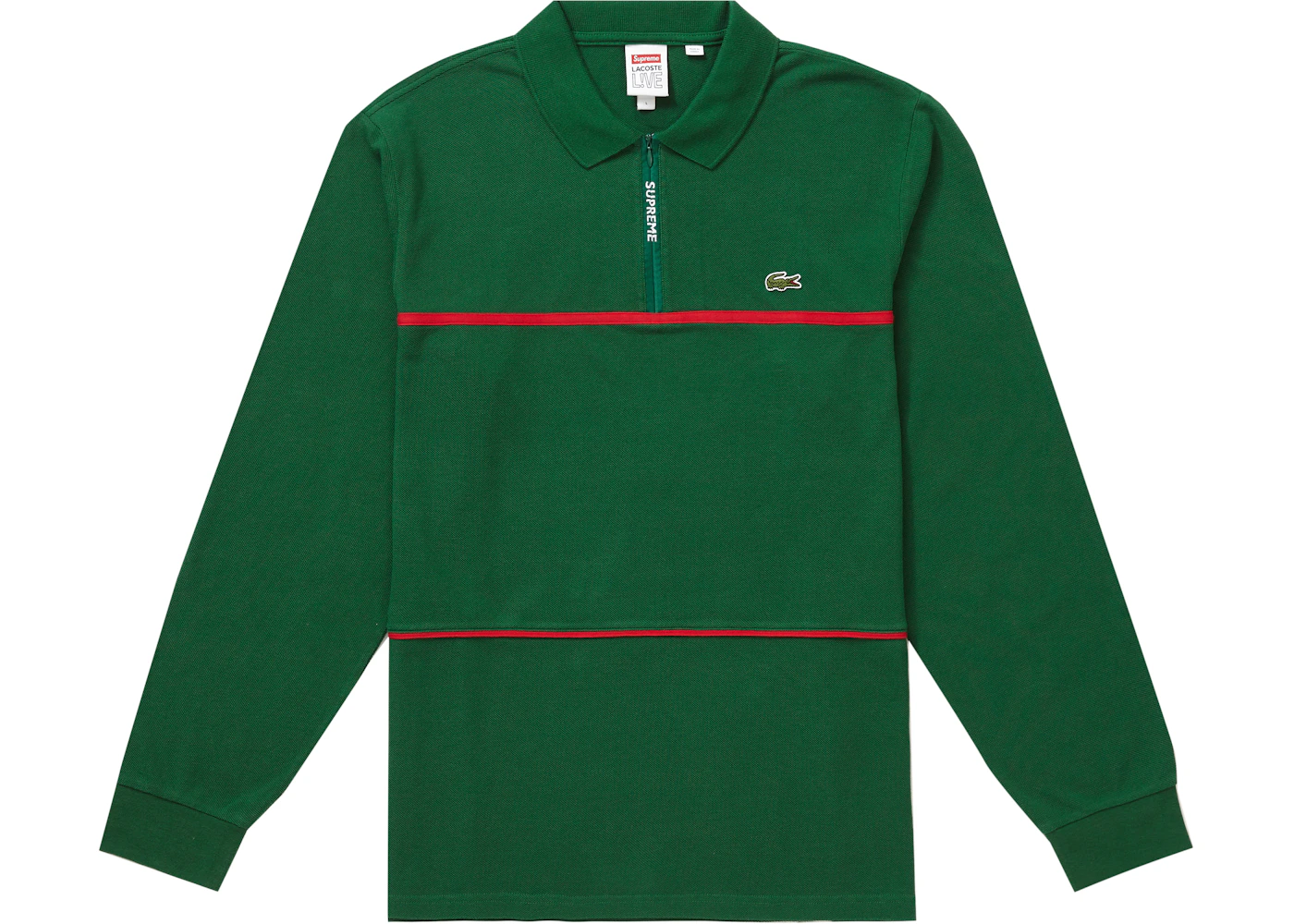 Polo Supreme X Lacoste Stockx Supreme LACOSTE Velour Polo Black