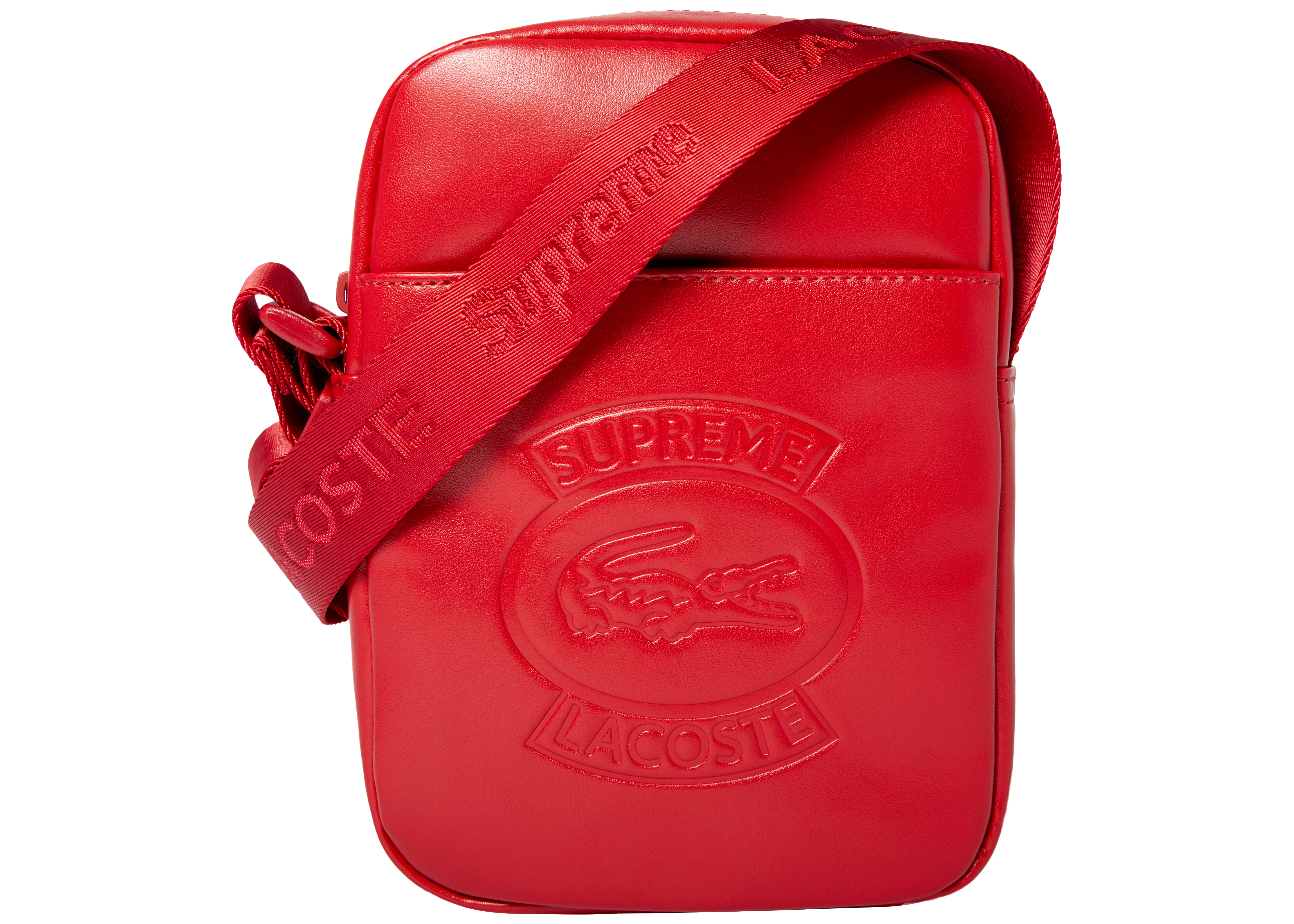 Supreme LACOSTE Shoulder Bag Red