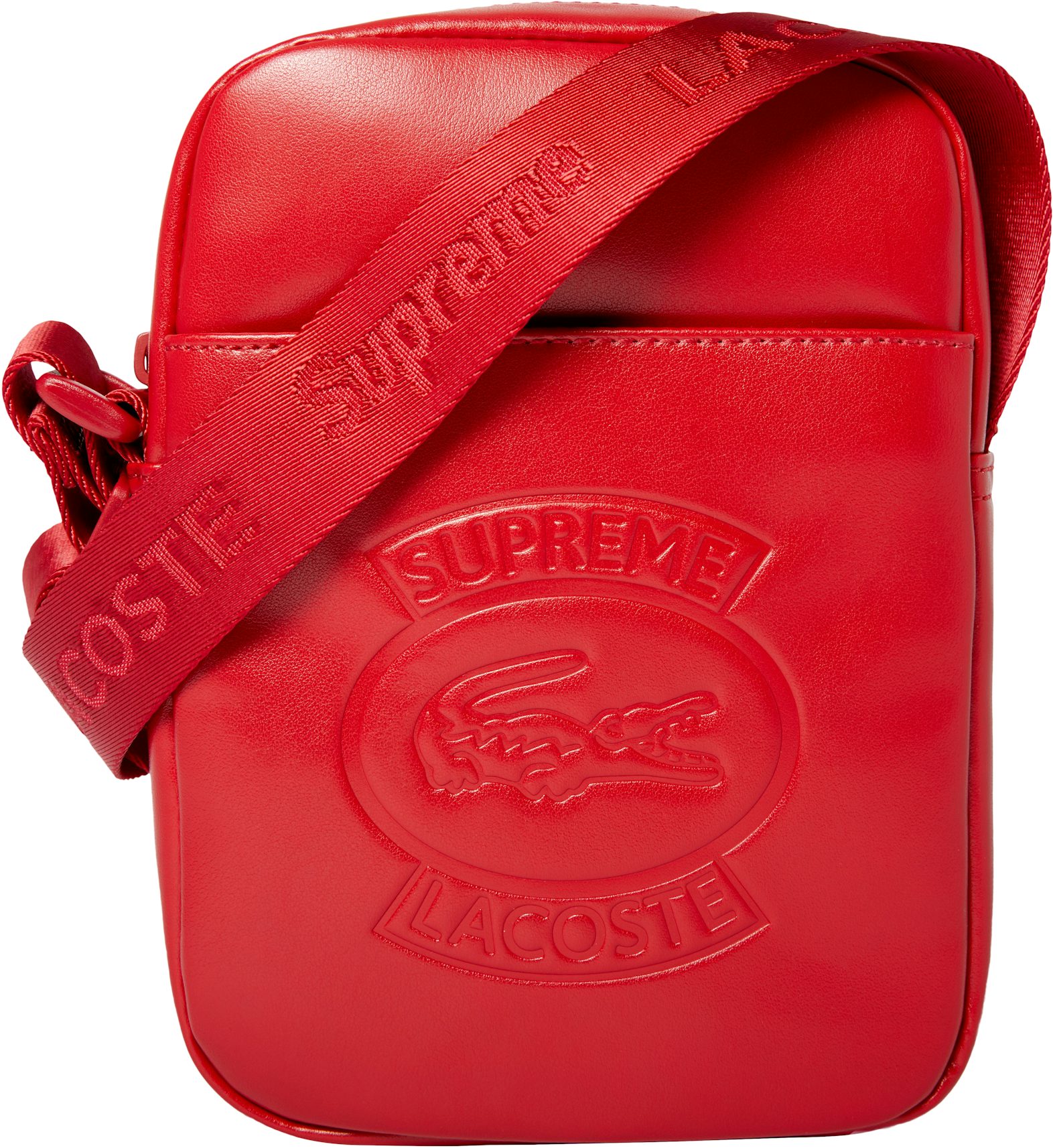 Supreme Logo Strap Shoulder Bag in Red