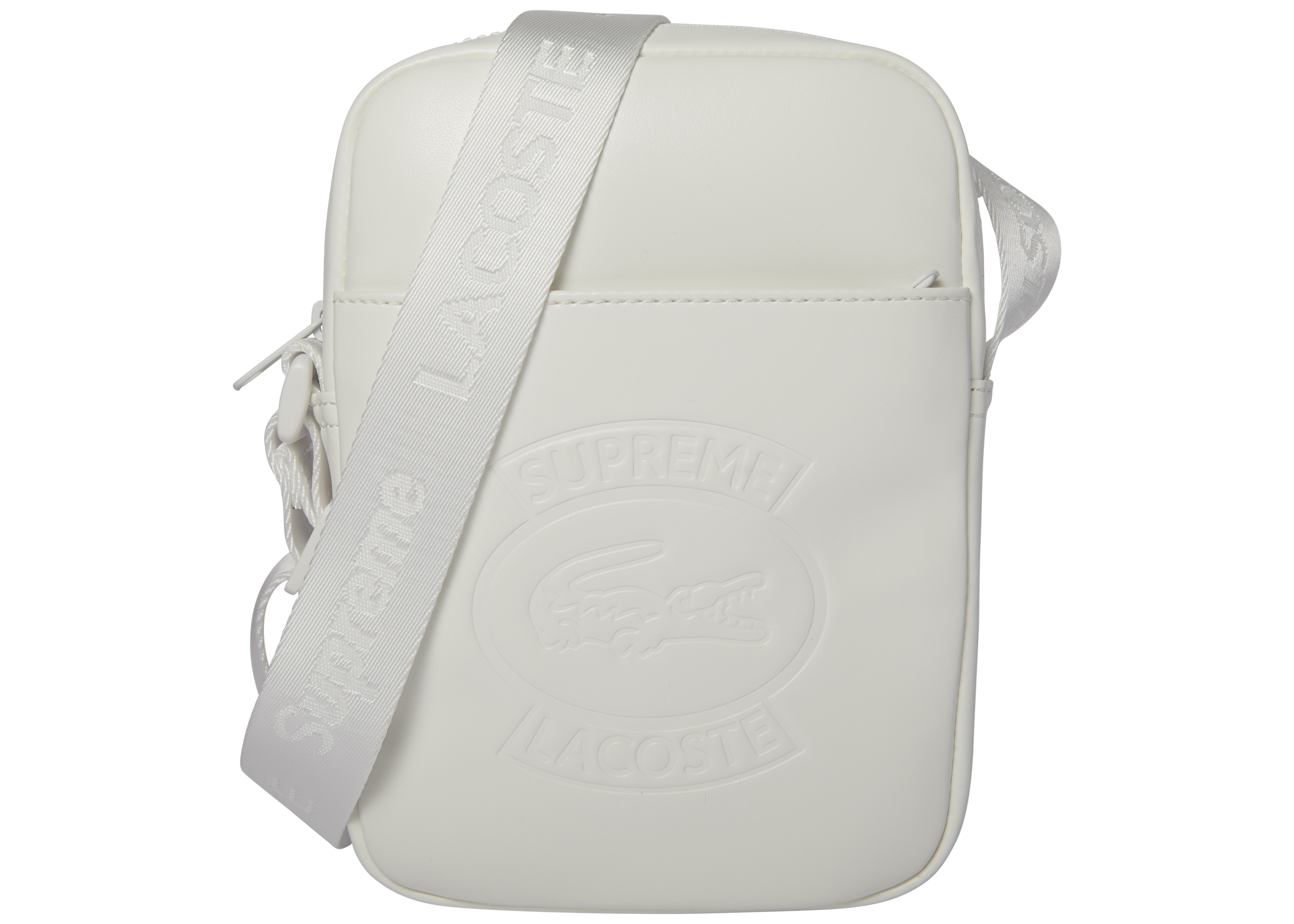 Supreme LACOSTE Shoulder Bag White