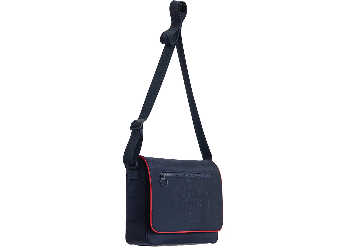 Supreme LACOSTE Small Messenger Bag Navy FW19 US