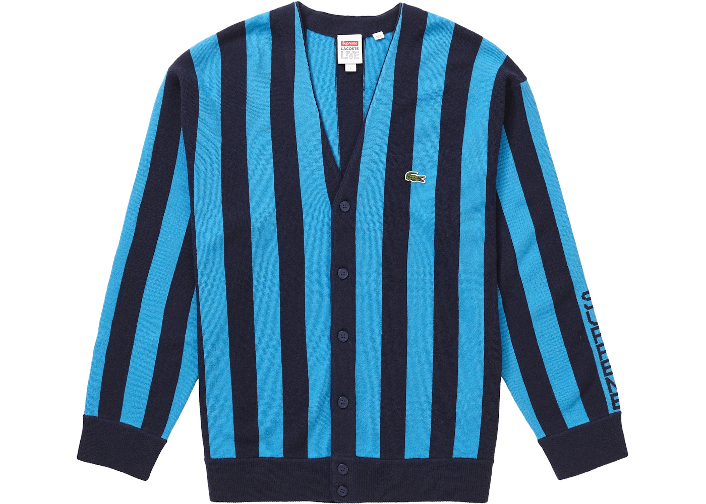 Lacoste striped cardigan Clearance