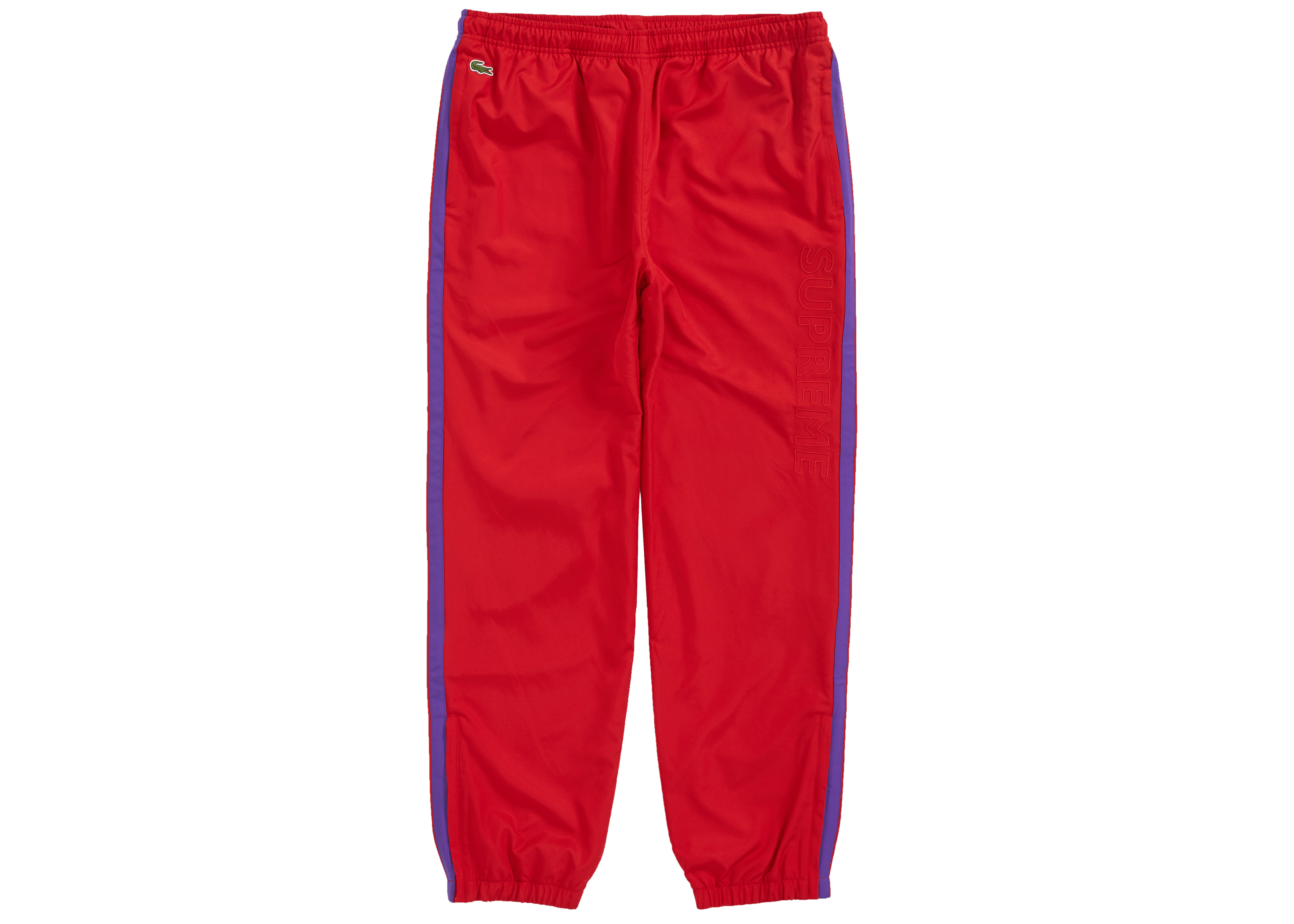 Supreme LACOSTE Track Pant (FW19) Red Men's - FW19 - US