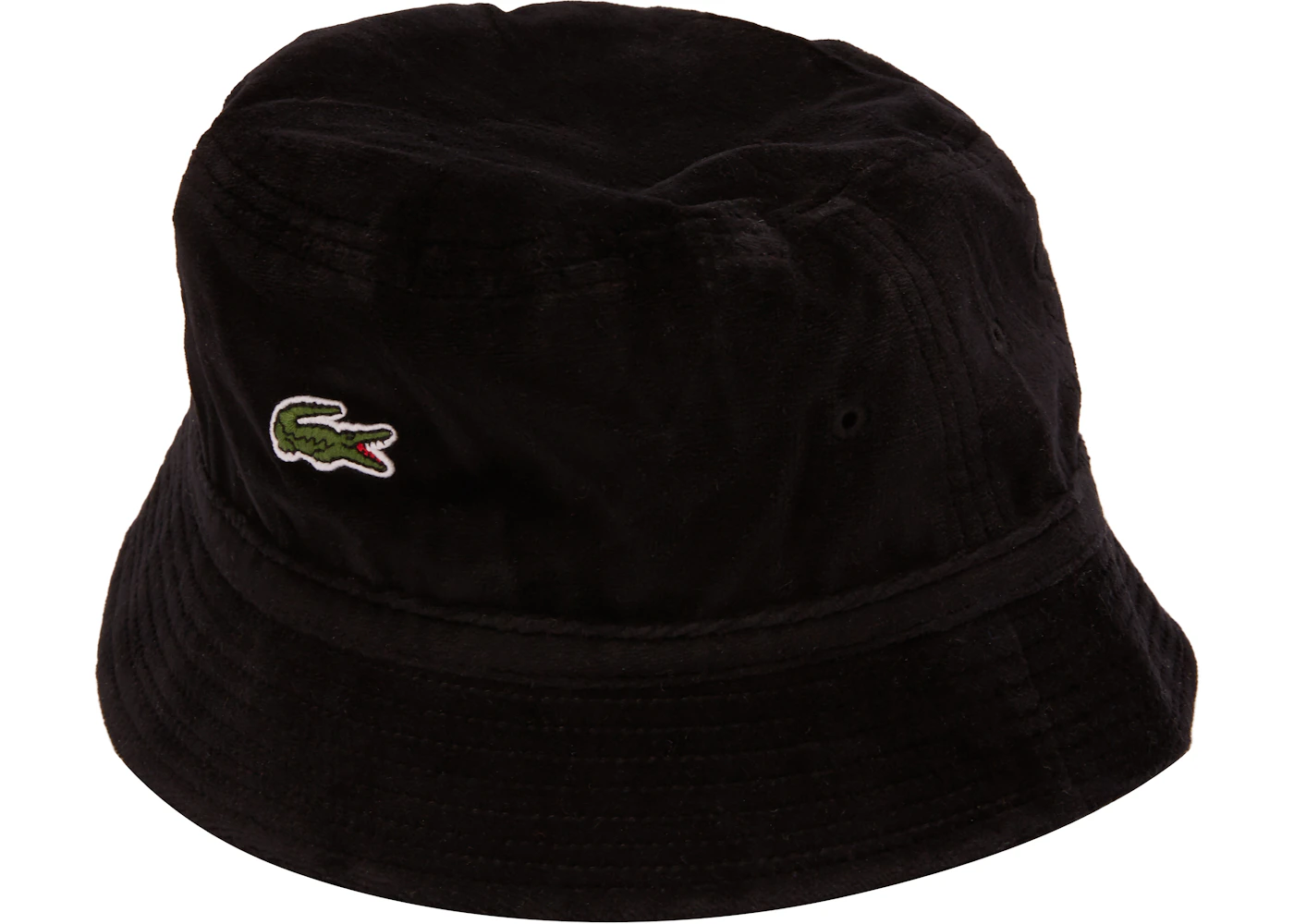 Supreme LACOSTE Velour Crusher Black SS18 US - Main Image